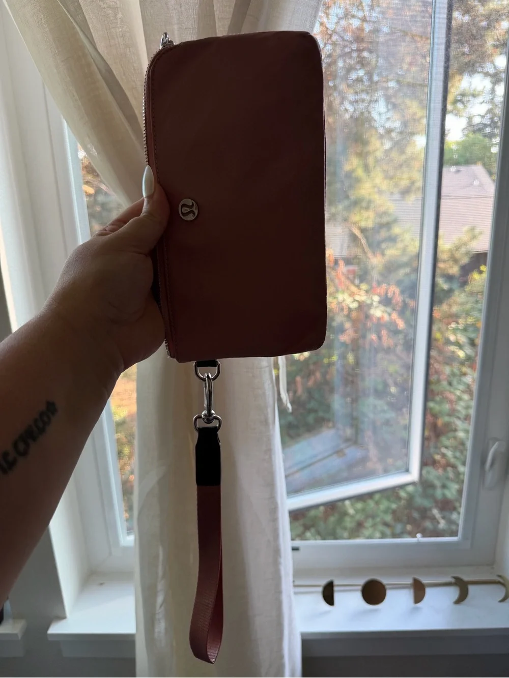 lululemon athletica Dusty Pink Wristlet Pouch